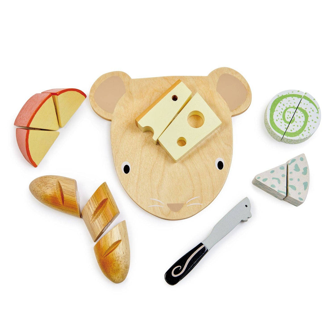 Designed as a Montessori toy, the Tenderleaf Toys Cheese Chopping Board encourages hands-on learning.