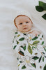 Clementine Kids infant muslin blankets in Magnolia