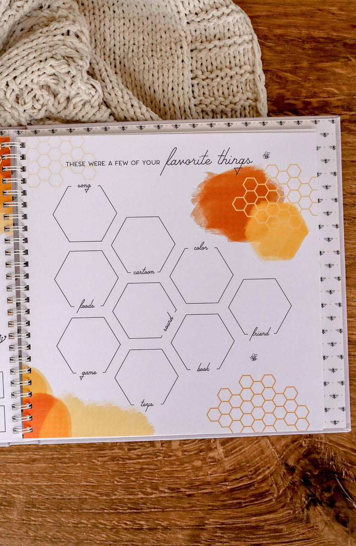 Luxury Baby Memory Book | Honey Bee