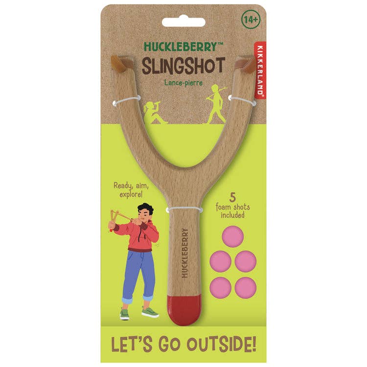 Huckleberry Slingshot children's outdoor toy in package