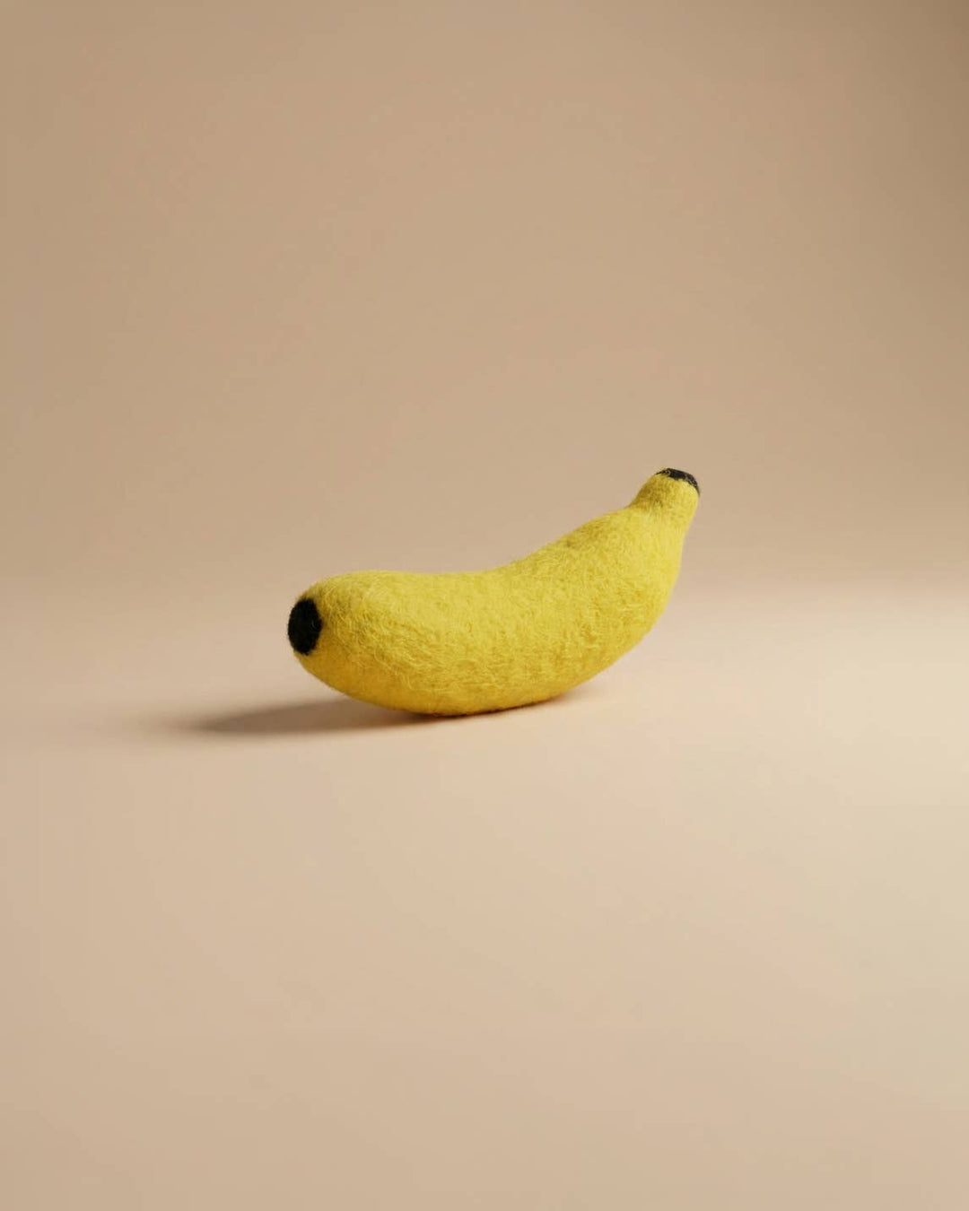 Kaddu Felt Banana Fruit Play Food, handmade wool toy with realistic detail