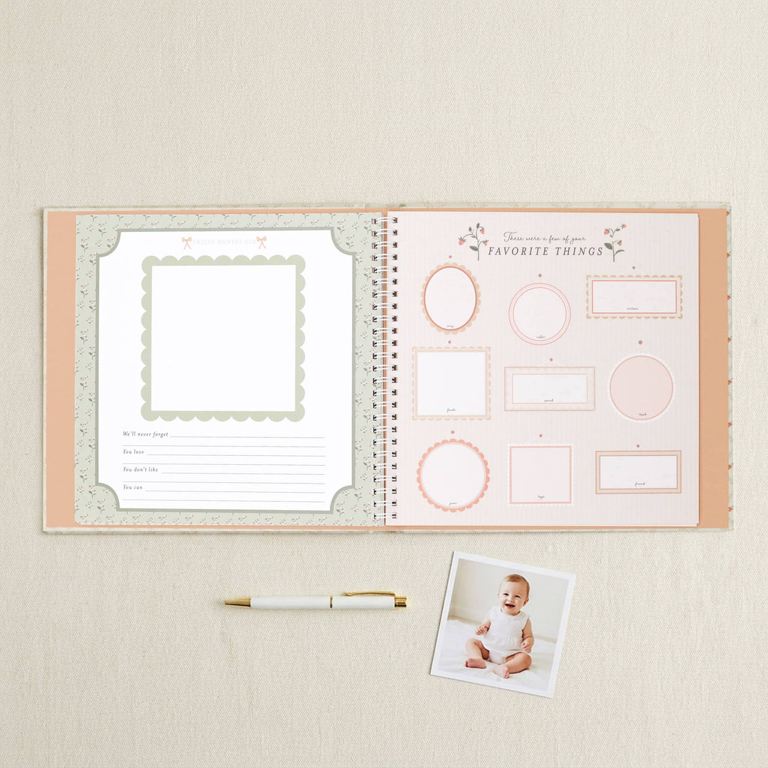 Baby Memory Book | Cottage Garden