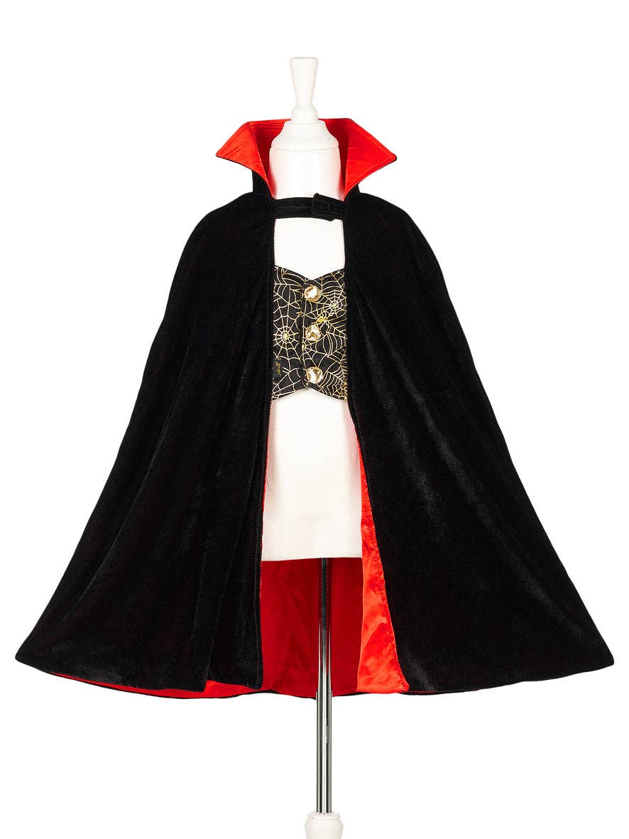 Souza Black Dracula cape with red lining