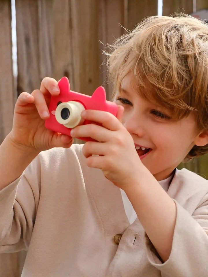 Akito the Fox kids digital camera by kiimento, durable first camera for photos and video