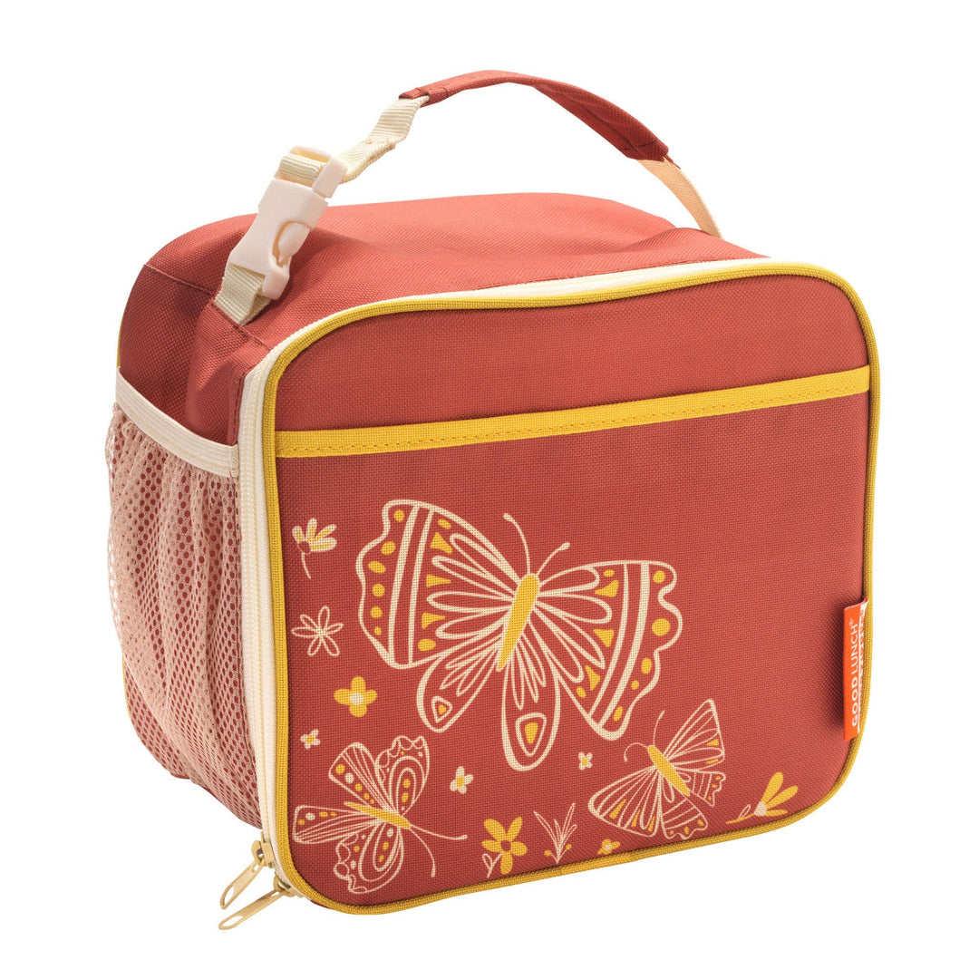 sugar buger super zippee lunch tote in boho butterfly 