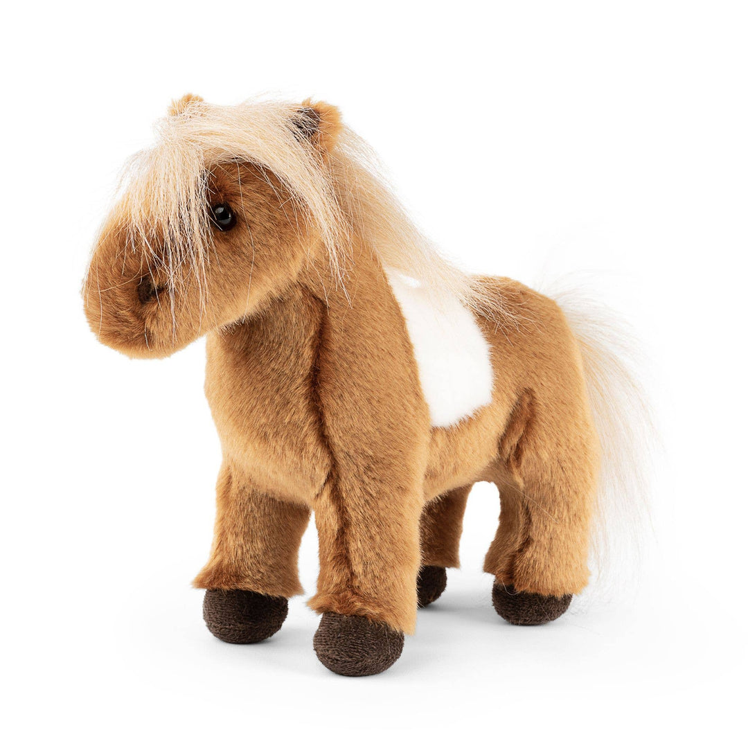 Keycraft Living Nature Shetland Pony plush stuffed animal, soft and huggable toy for children.