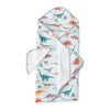 Little unicorn dinosaur hooded bath towel and wash cloth set