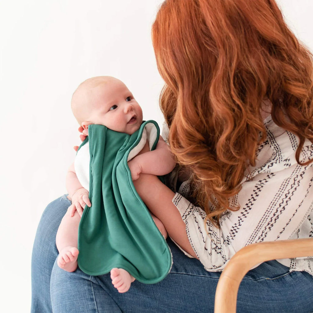 Kyte Baby Burping Cloths in Emerald Green, Soft and Durable Baby Burp Cloths in Emerald Green