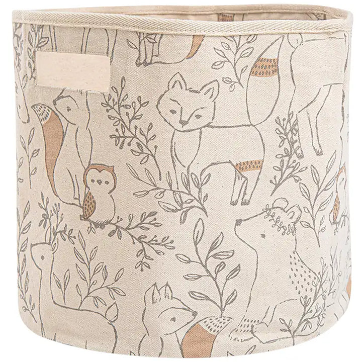 crane baby storage bin ezra woodland