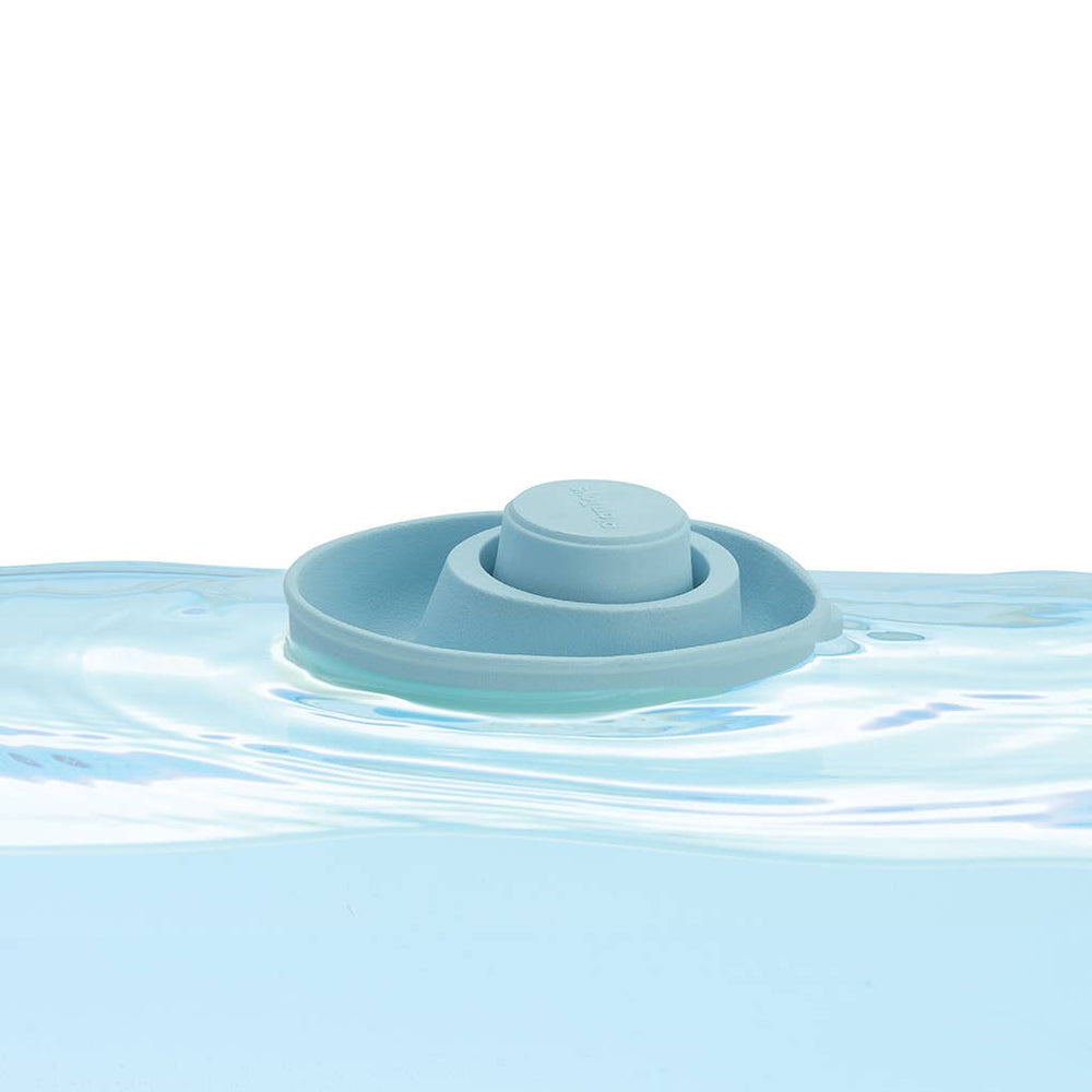 Plantoys Farm Rubber Convertible Boat in Pastel Blue, colorful and durable, one of the best bath toys for engaging water play.