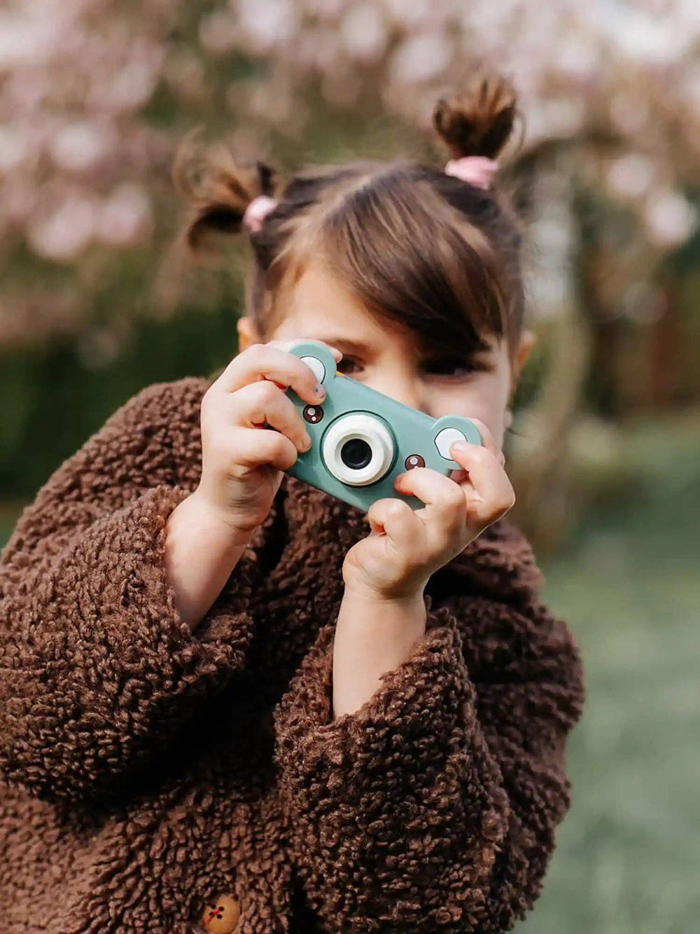 Mikayo the Bear kids digital camera by kiimento, rugged first camera for photos and video