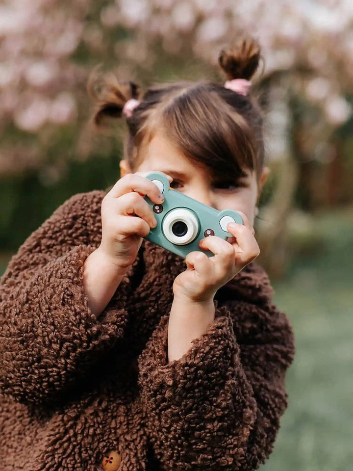 Mikayo the Bear kids digital camera by kiimento, rugged first camera for photos and video