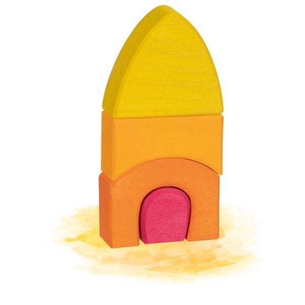 city puzzle green blue goki city stacking toy 