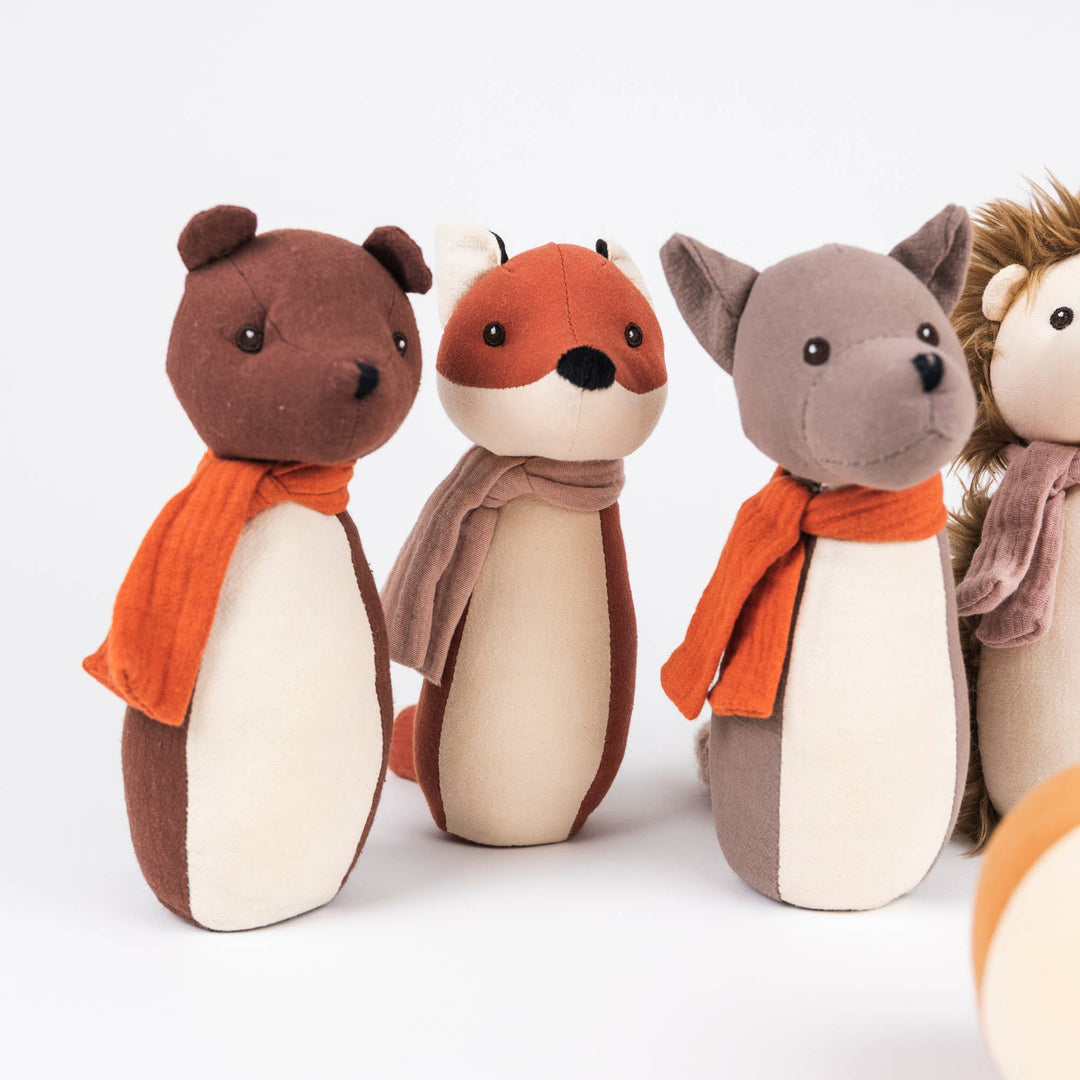 egmont toy bear and and other animals in forest friend bowling game