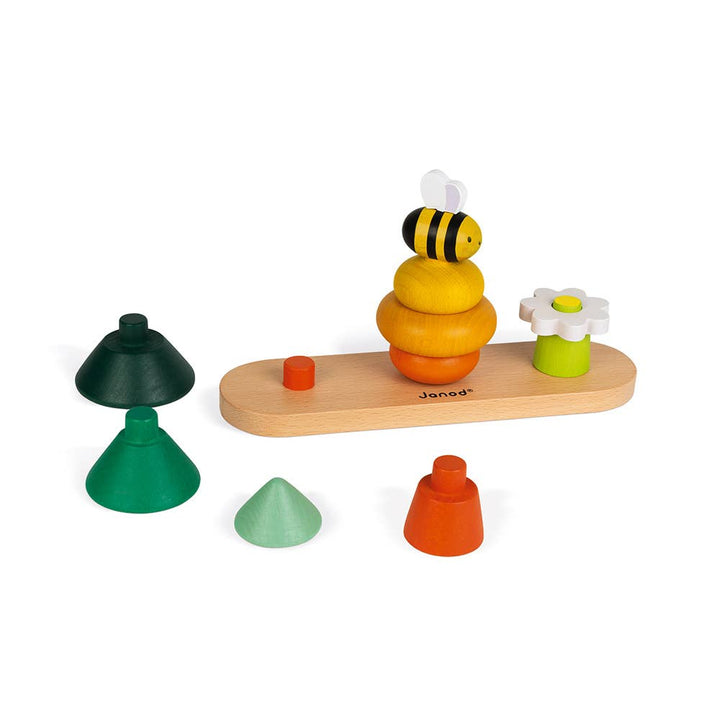 Janod forrest themed stacking toy for baby 