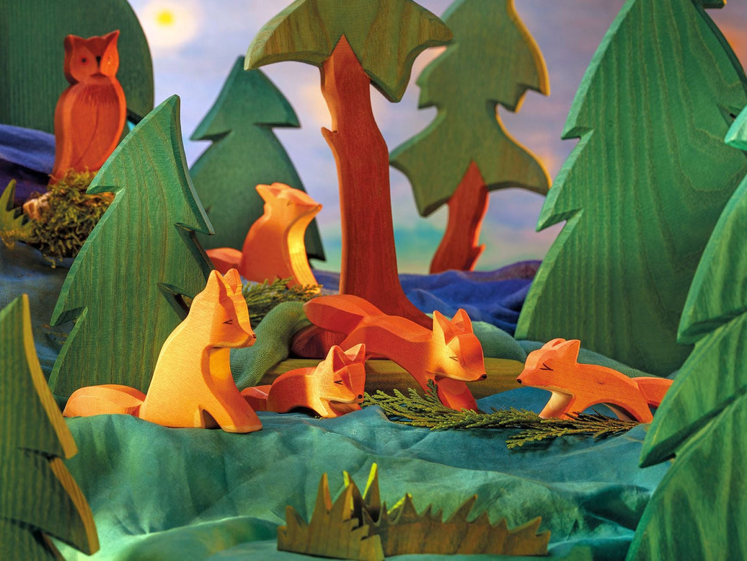 Spruce, Small by Ostheimer, a hand-painted wooden tree for open-ended play
