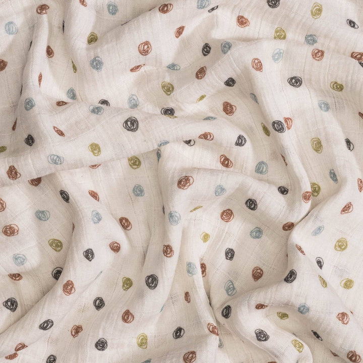 crane baby farmhouse dot swaddle for infant baby