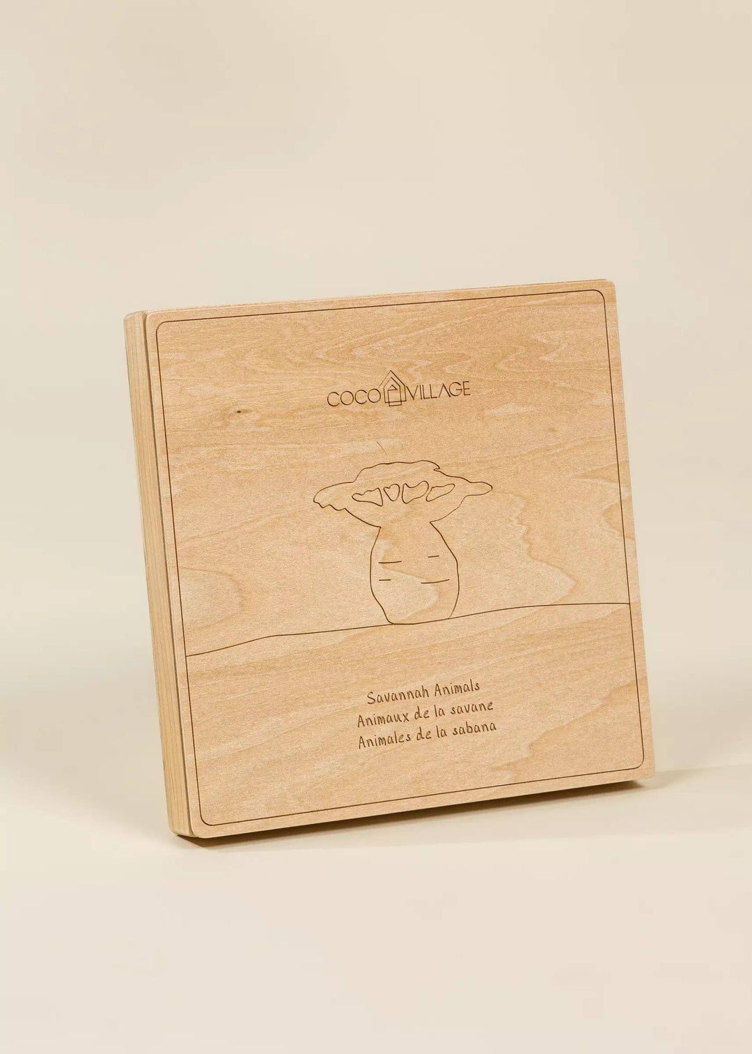 Enjoy eco-friendly play with the Coco Village Wooden Balance Puzzle Savannah in Multicolor, crafted as a natural option.