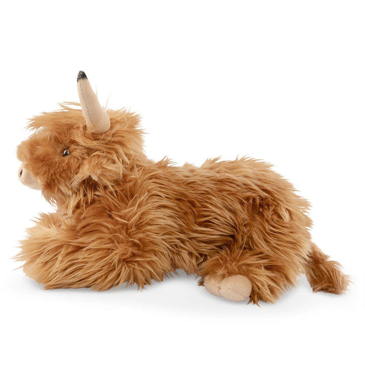 Adorable toy animal Keycraft Living Nature Lying Highland Cow Plush, great for nursery dŽcor or imaginative play
