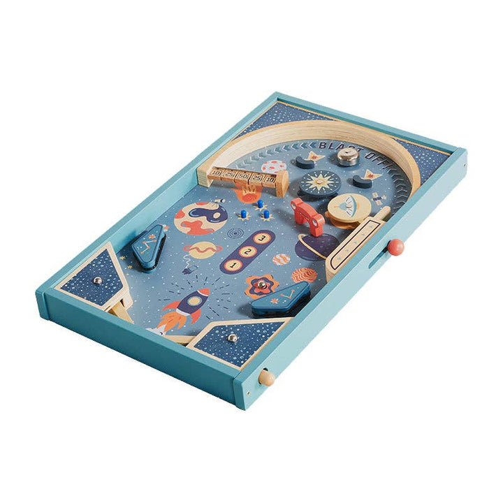 Wonder and Wise Blast Off Pinball tabletop space themed pinball game for kids with no batteries required