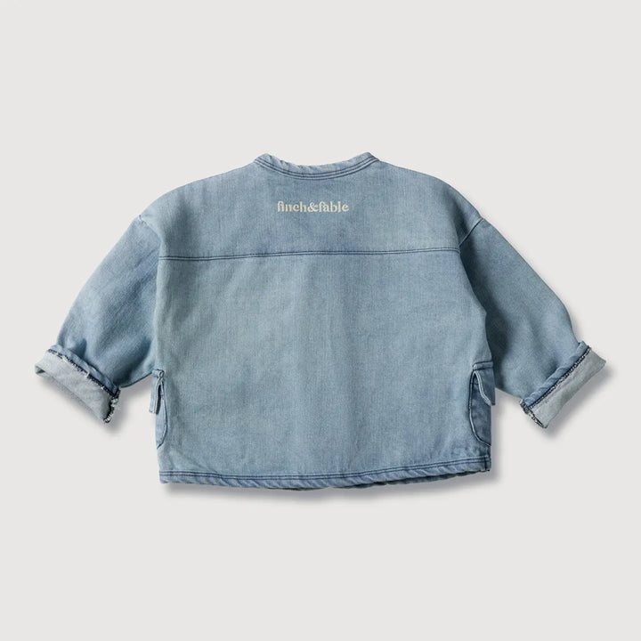 finch and fable 100% cotton infant jean jacket 
