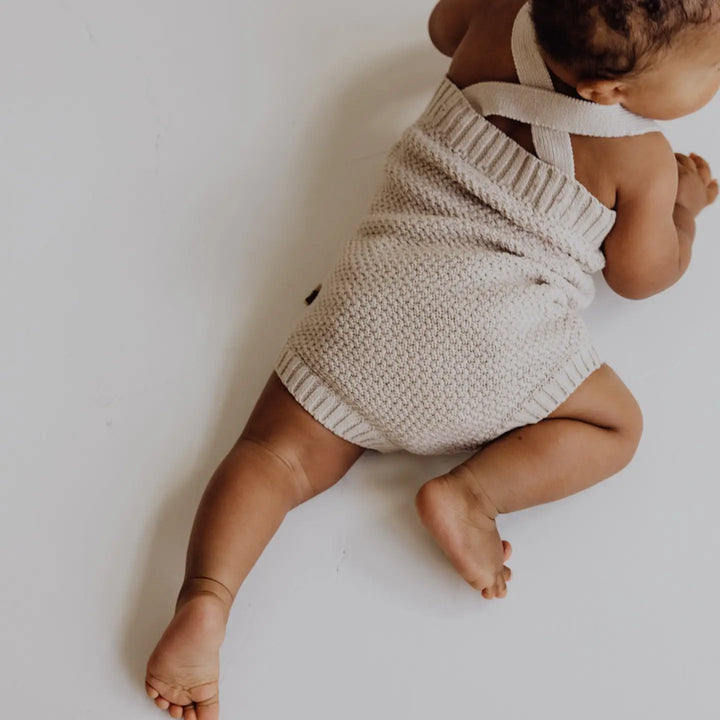 finch and fable extra soft summer knit tank romper for baby 