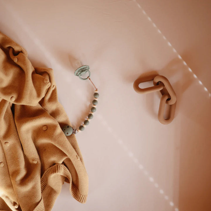 Mushie natural Links baby teether toy for infants