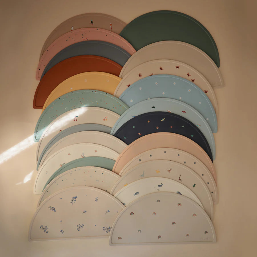 Mushie Silicone Placemats Collection A curated collection of stylish functional silicone placemats for every dining occasion