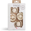 frigg baby's first pacifier set floral heart cream