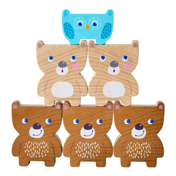 Enhance learning with HABAÕs Forest Friends Stacking Toy, a colorful wooden toy that promotes educational fun for young kids.