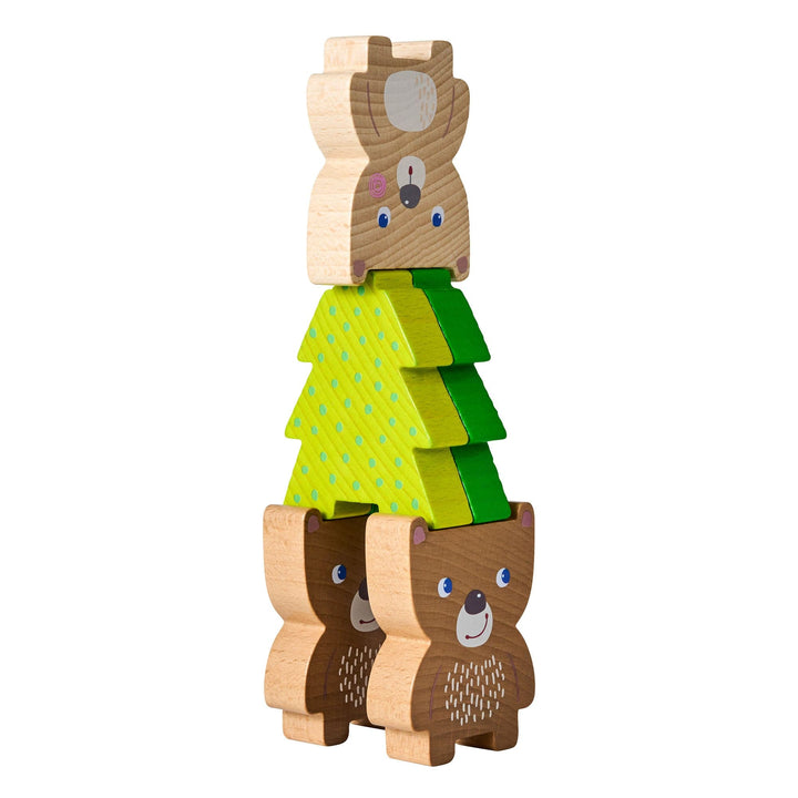 Foster your childÕs motor skills with HABAÕs Forest Friends Stacking Toy, a colorful and fun Montessori toy set.