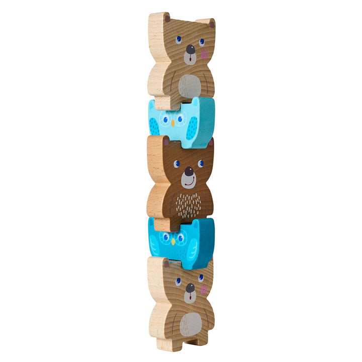 Encourage stacking and imaginative play with HABAÕs Forest Friends Stacking Toy, a delightful wooden toy for toddlers.