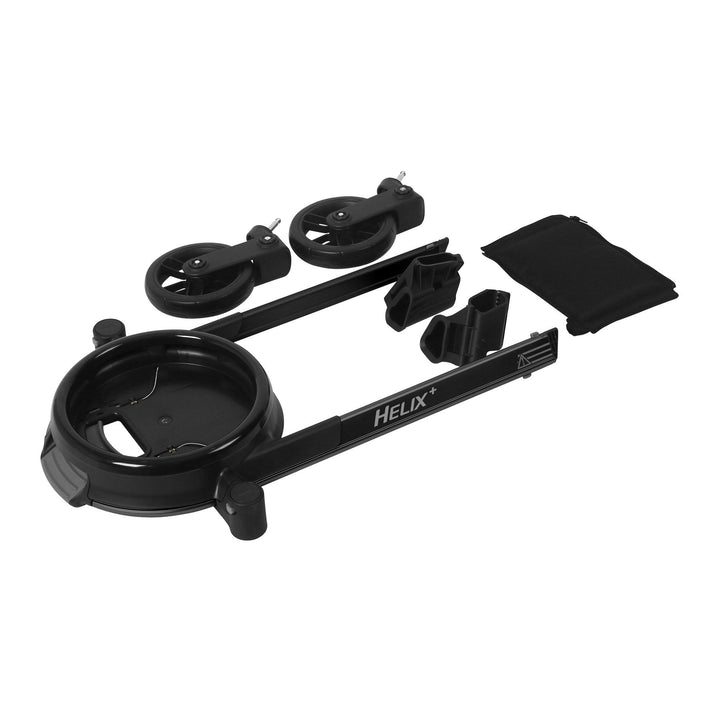 Shown from above, the Orbit Baby Helix+ Double Stroller Attachment Black offers durable design and versatile stroller accessories use.