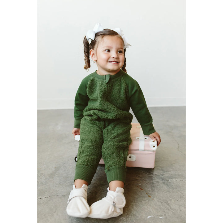 Sherpa Baby One-Piece - Spruce
