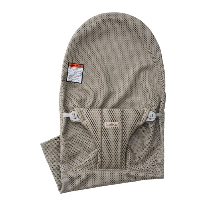 babybjorn grey beige mesh bouncer for babies