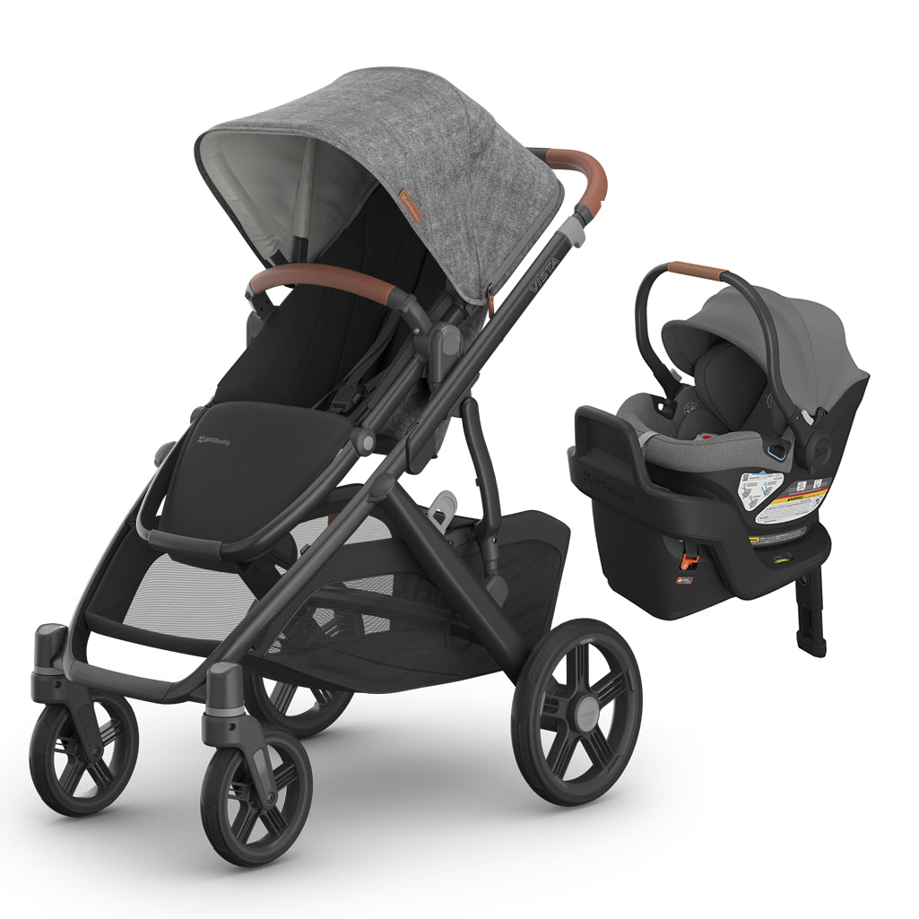 UPPAbaby Vista V3 with Aria infant Carseat in gray