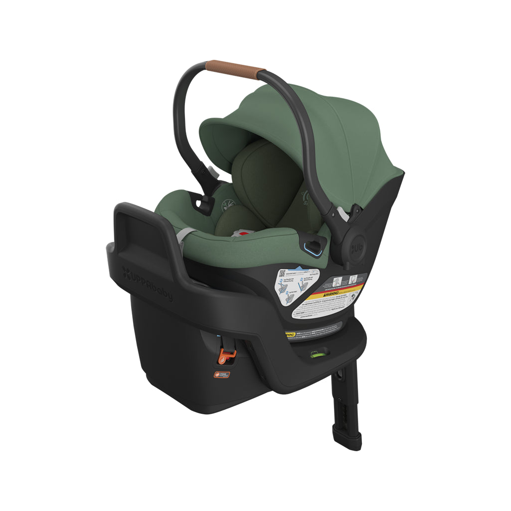 UPPAbaby green lightweight infant carseat