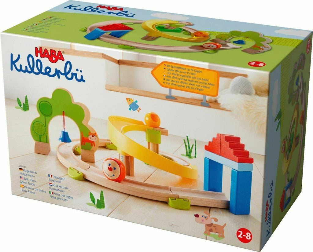 haba kullerbu roller playset track building set kids