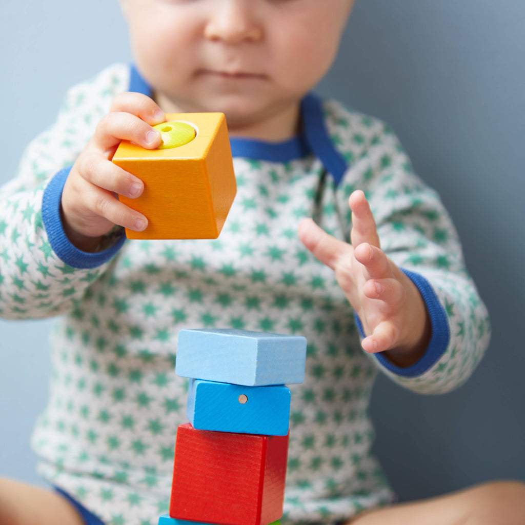 baby stacking haba wooden block toys