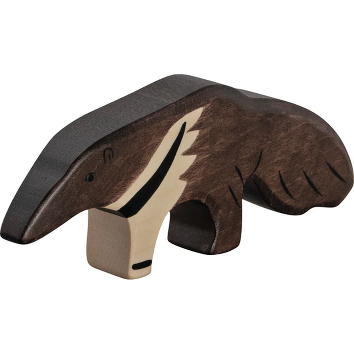 holztiger wood handcarved anteater figure 