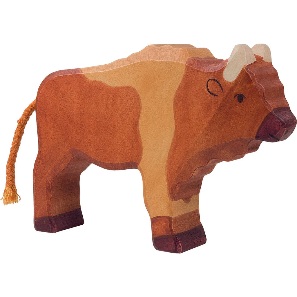 wooden animal toy holztiger bison