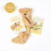 slumberkins honey bear's gratitude set with two books