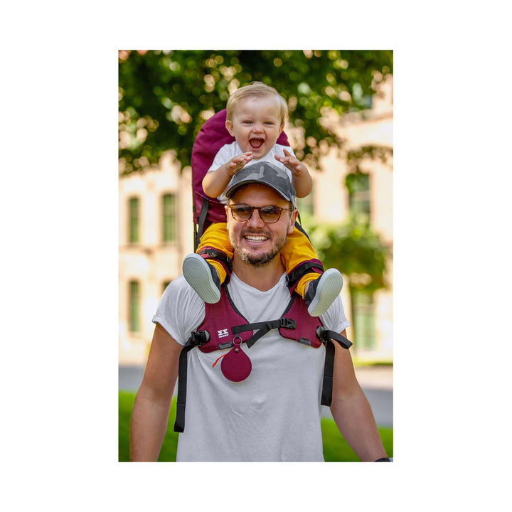 Burgundy shoulder carrier