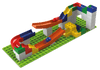 example of fully built block set marble track by haba