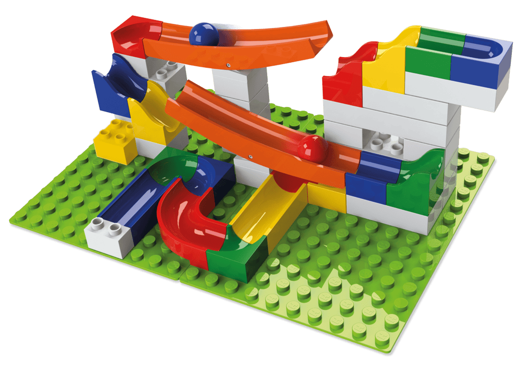 example of marble run track set hubelino by haba