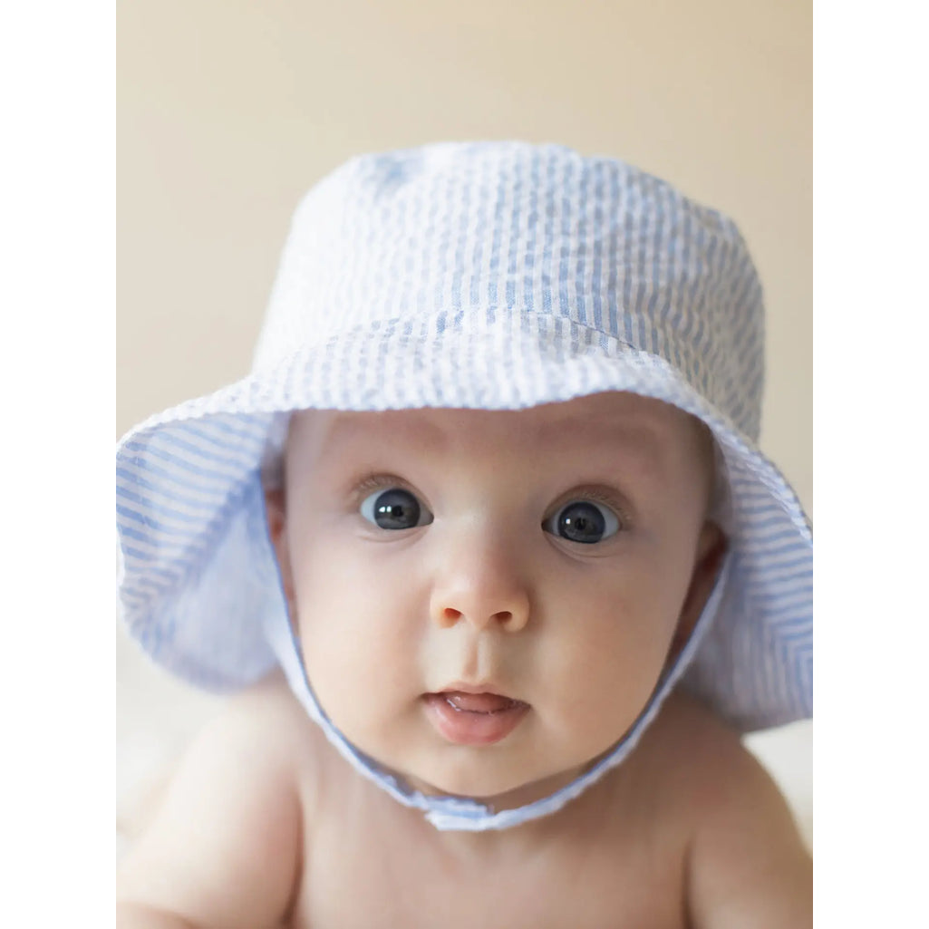 Huggalugs Kids Hats in Light Blue Stripe