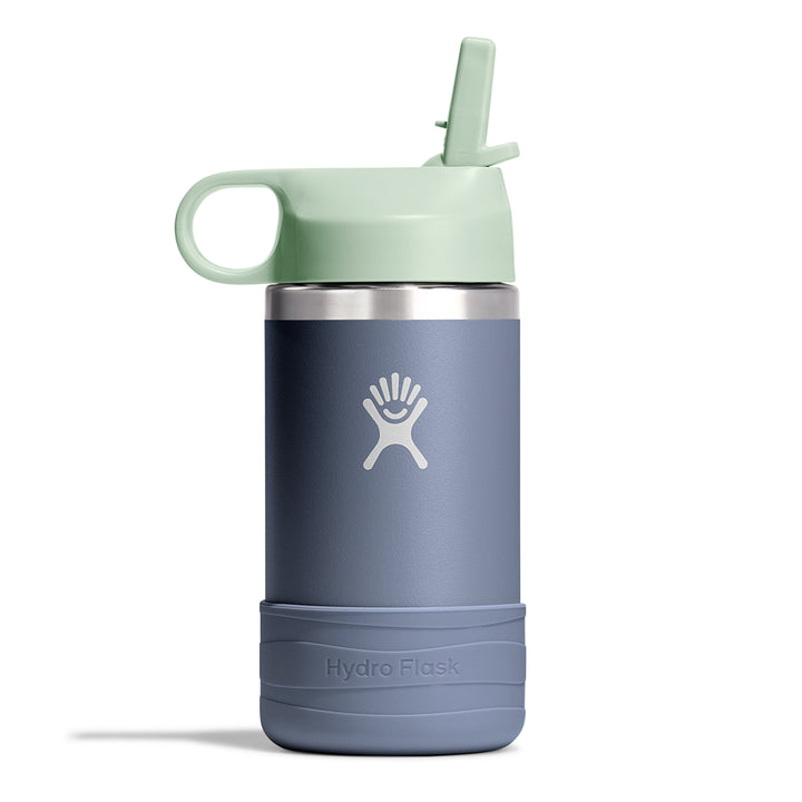 Kid's Wide Mouth Water Bottle with Straw Lid