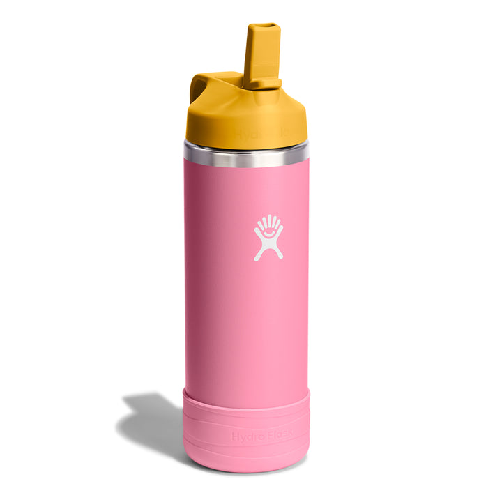 Kid's Wide Mouth Water Bottle with Straw Lid