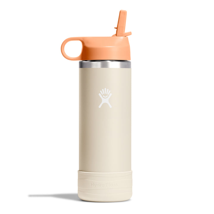 Kid's Wide Mouth Water Bottle with Straw Lid