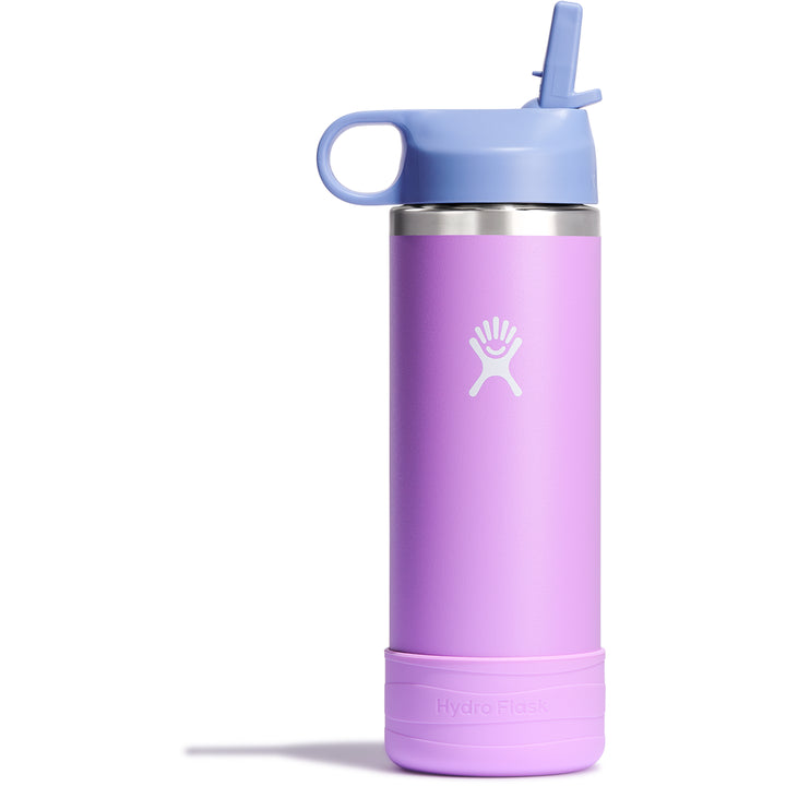 Kid's Wide Mouth Water Bottle with Straw Lid